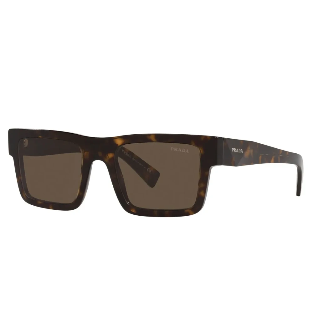 Prada Unisex Brown Sunglasses, 52 Mm, Classic Rectangular Sunglasses