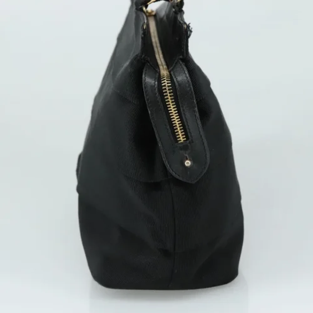 Salvatore Ferragamo Pre-owned Canvas handbags Black Dames