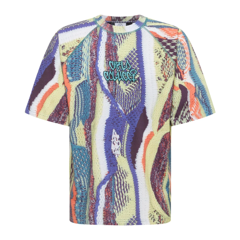 Carlo Colucci Men's Multicolor Raglan T-Shirt - T-Shirts - M - Tops
