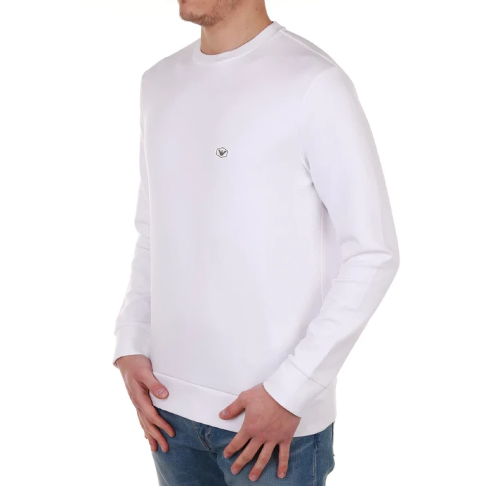Emporio Armani Witte Sweaters White Heren