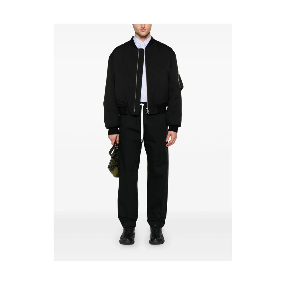 MM6 Maison Margiela Broek met elastische tailleband en zakken Black Heren