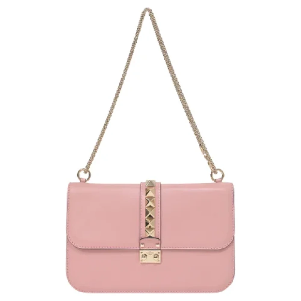 Valentino Vintage Pre-owned Leather shoulder-bags Pink Dames