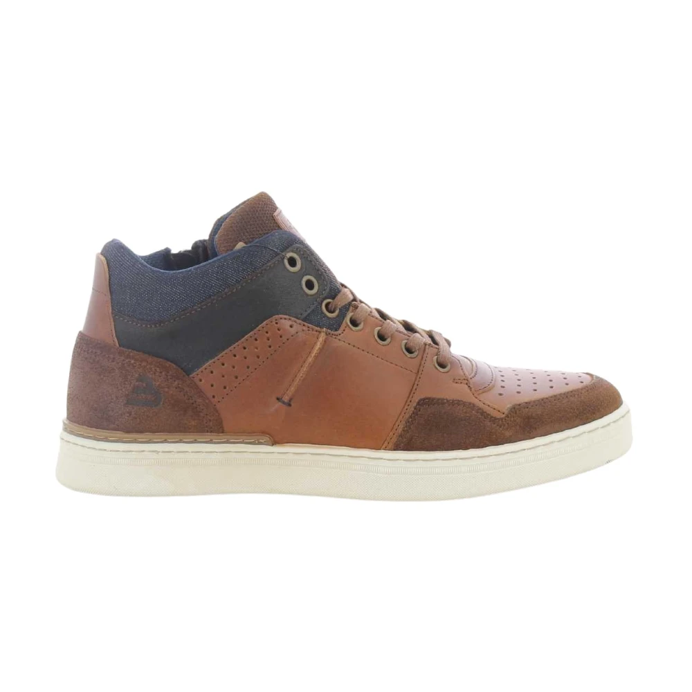 Bullboxer Stijlvolle Cognac Herensneakers Brown Heren