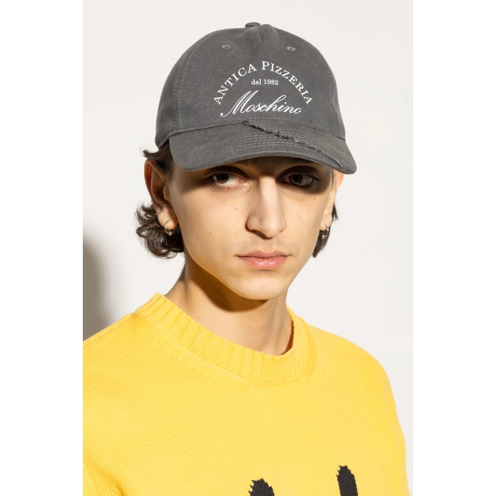 Moschino Baseballpet Gray Heren