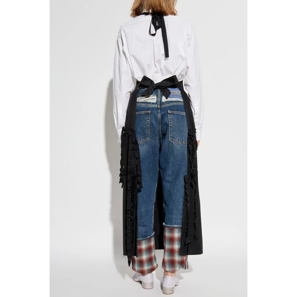 Maison Margiela Schort met ruches Black Dames