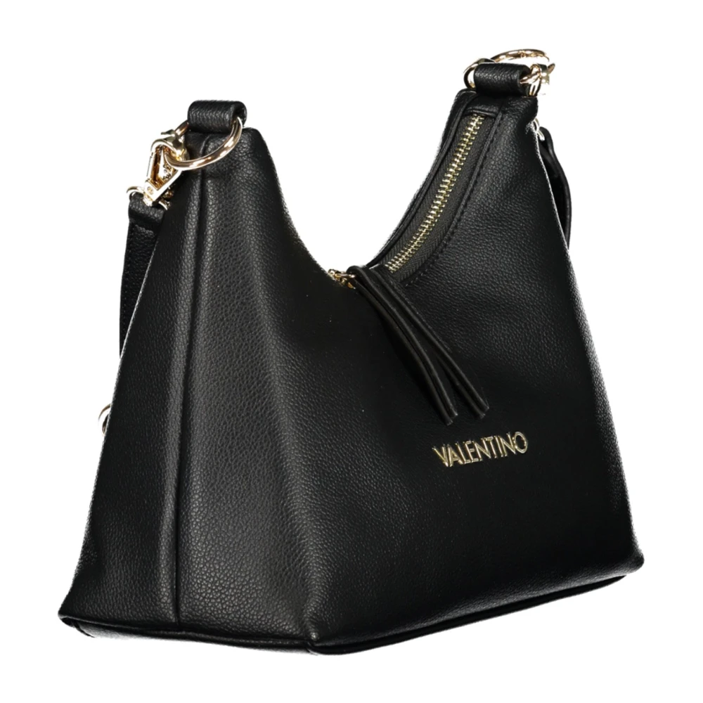 Valentino by Mario Valentino Zwarte schoudertas met kettingriem Black Dames