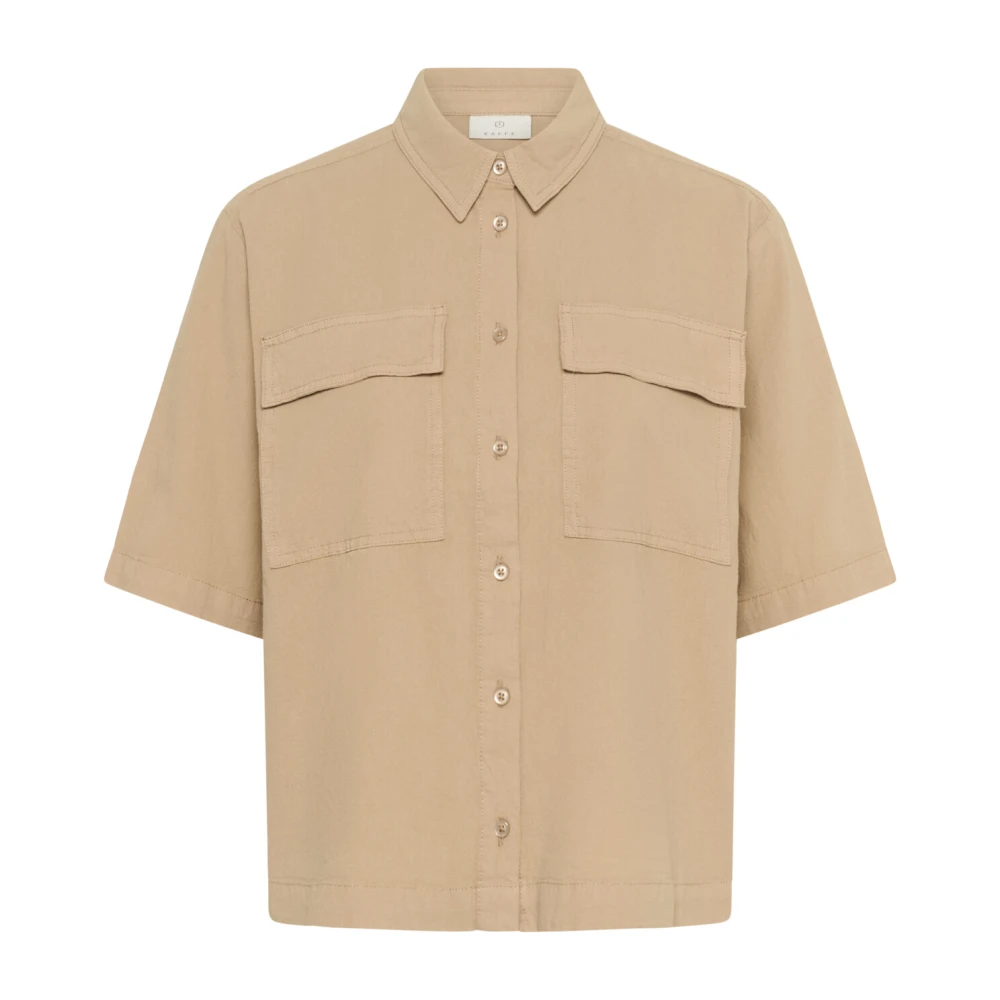Kaffe Klassieke Zand Blouse Beige Dames
