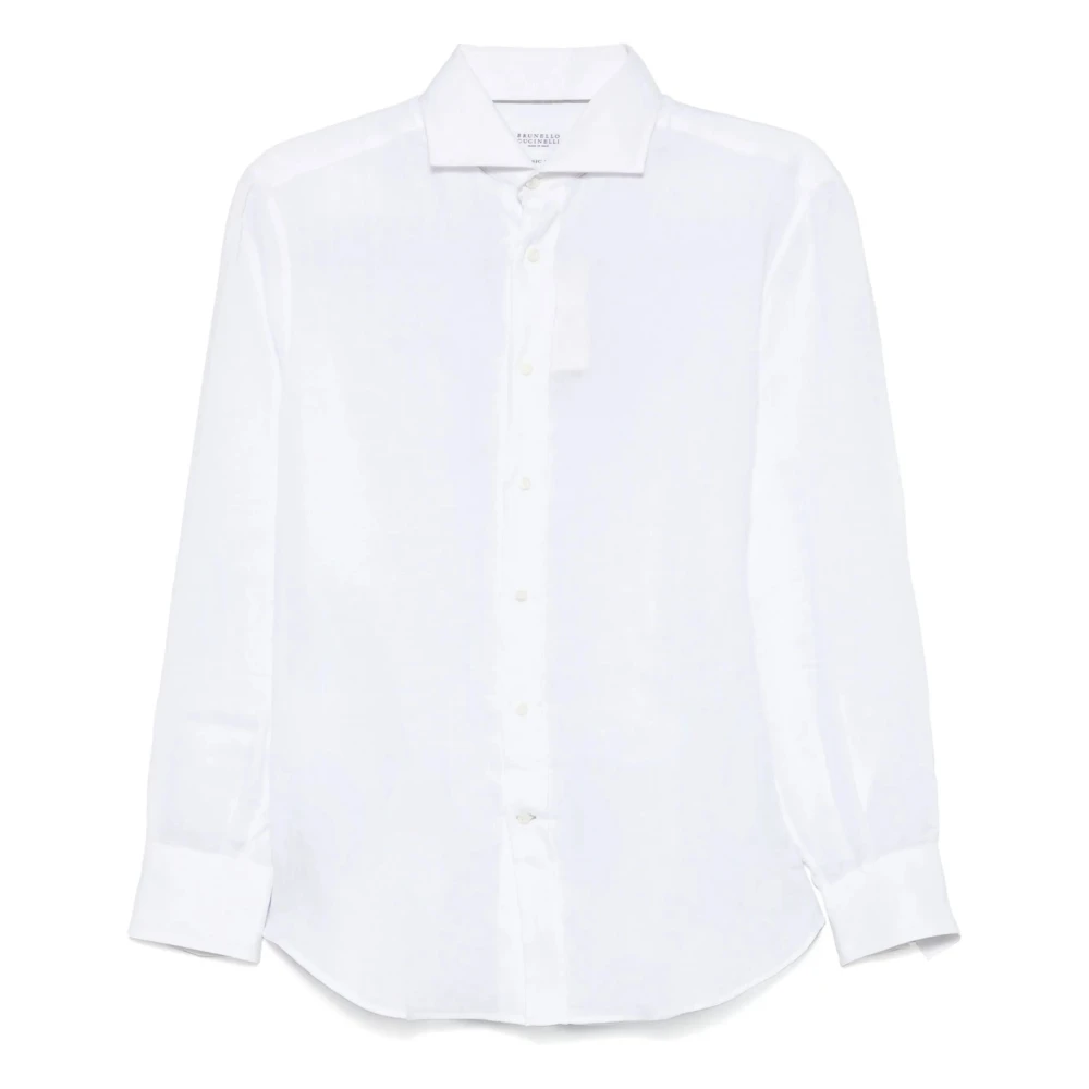BRUNELLO CUCINELLI Witte Shirt voor Mannen White Heren