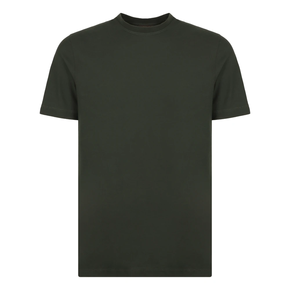 Slowear Mannelijk Groente Tops Heren, Groen, L, Katoen, T-Shirt Met Ronde Hals Van Katoen