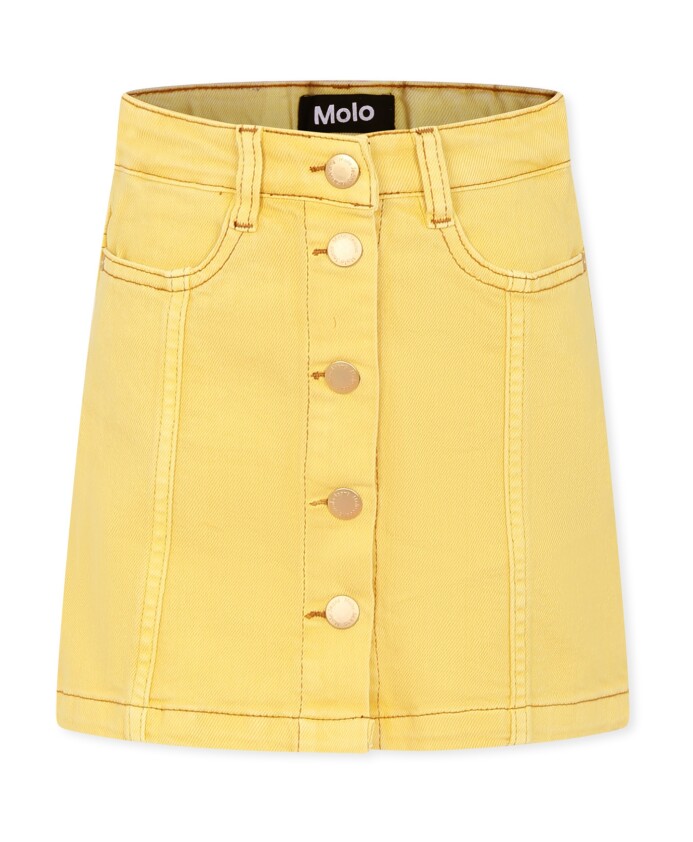 gele-casual-rok-met-drukknoopsluiting