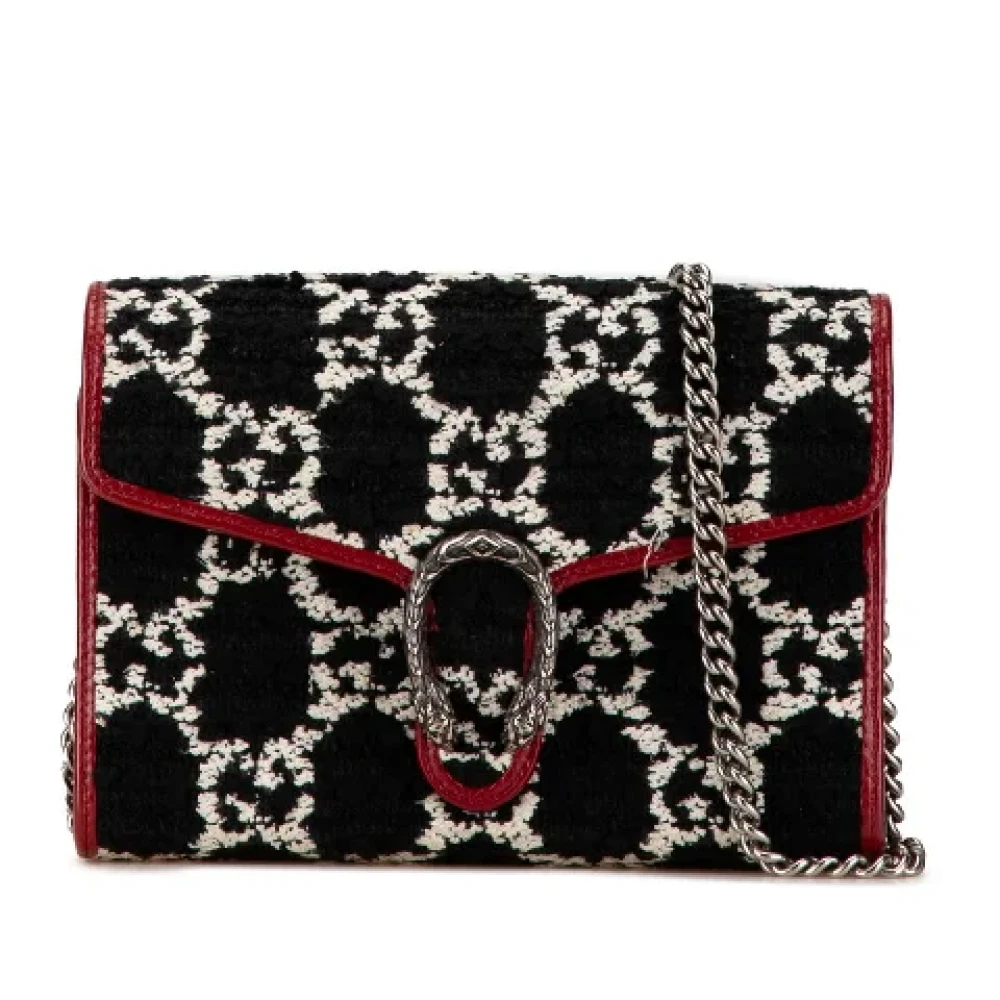 Gucci Vintage Pre-owned Canvas wallets Black Dames
