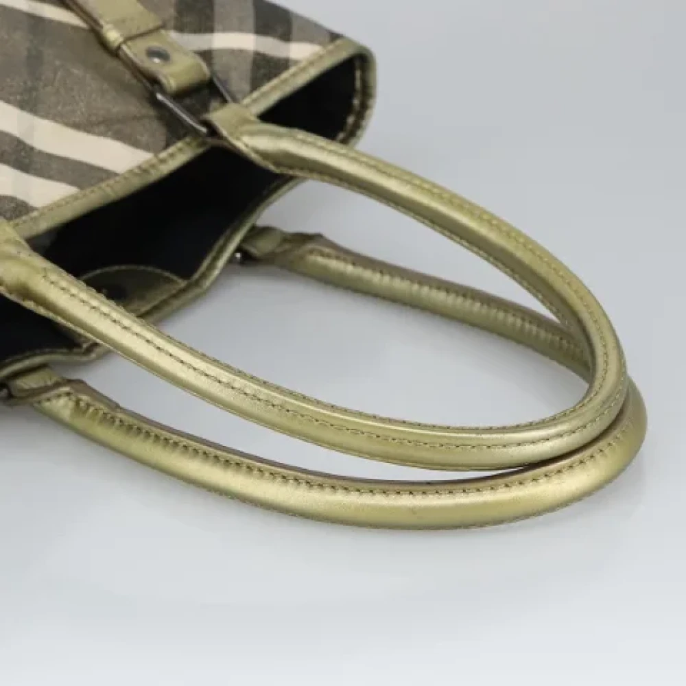 Burberry Vintage Pre-owned Canvas handbags Green Dames