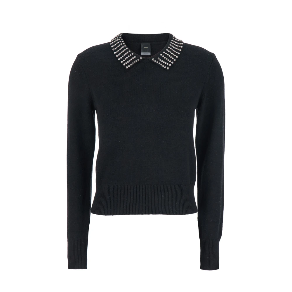 Pinko Women's Black Sweater Blend Ventotene Style