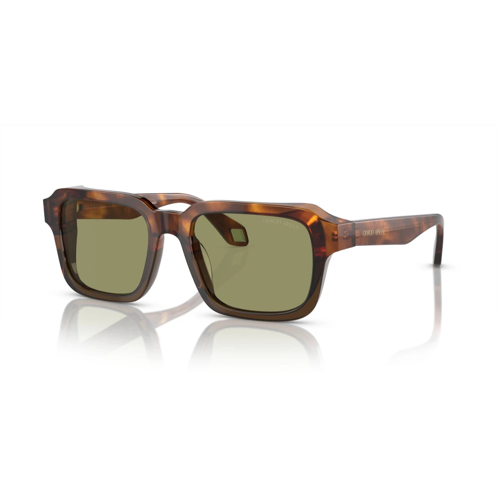 Giorgio Armani Brown Sunglasses, Male, 53 Mm, Ar 8194U Sunglasses