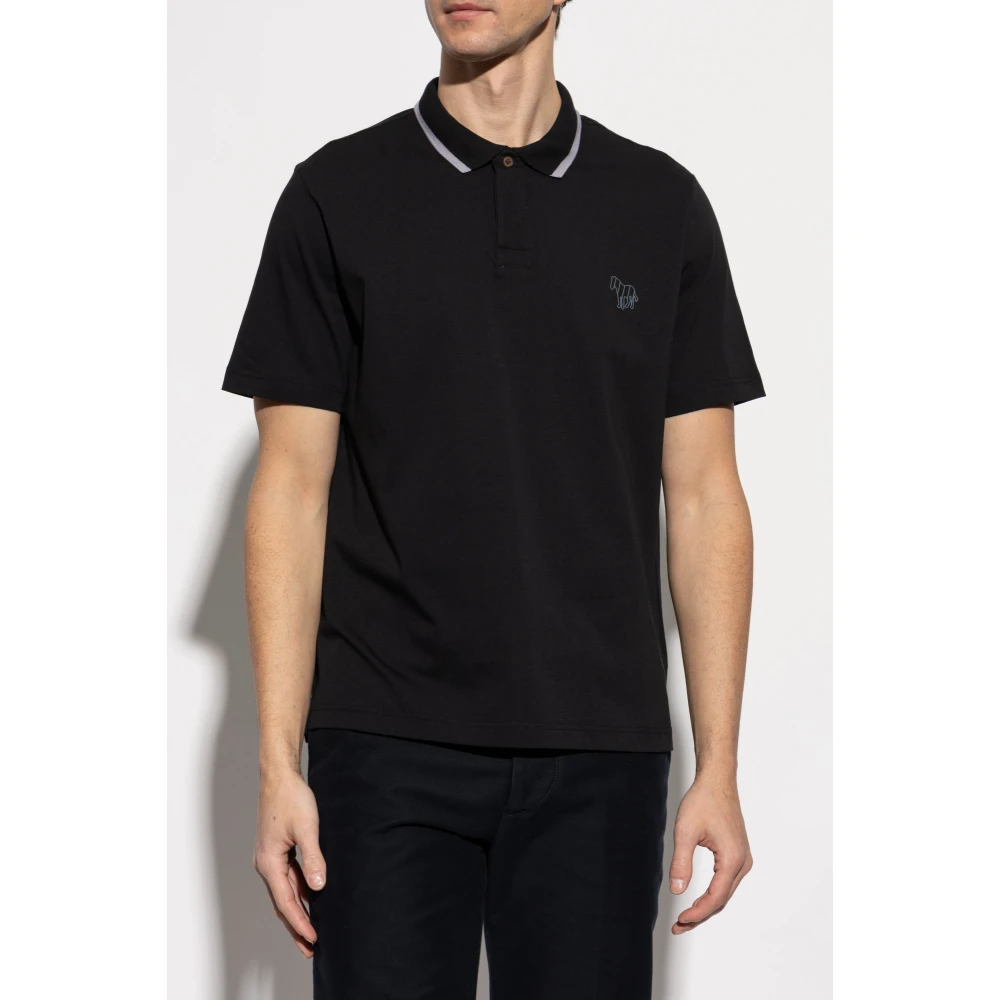 PS By Paul Smith Katoenen polo Black Heren