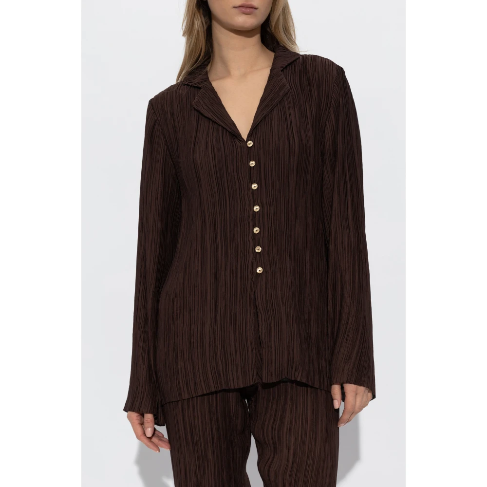 Cult Gaia Shirt Alyona Brown Dames