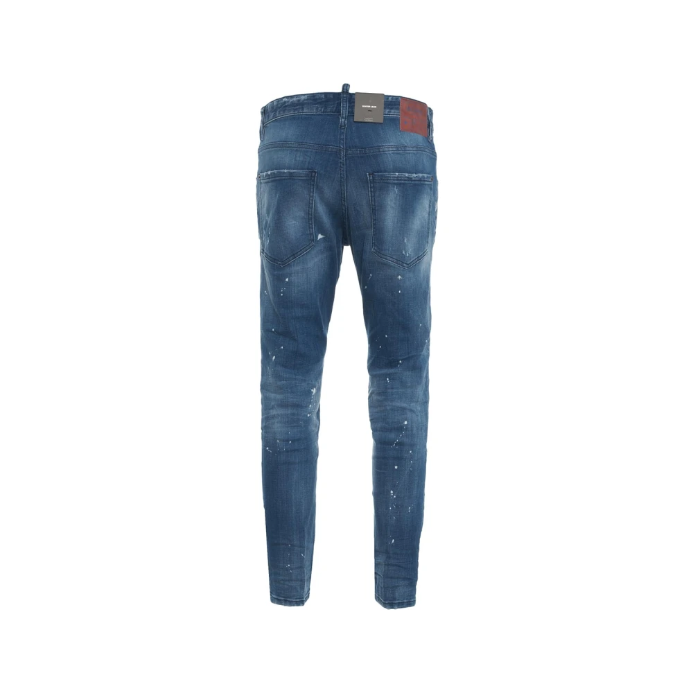Dsquared2 Slim Fit Skater Jeans Blauw Blue Heren