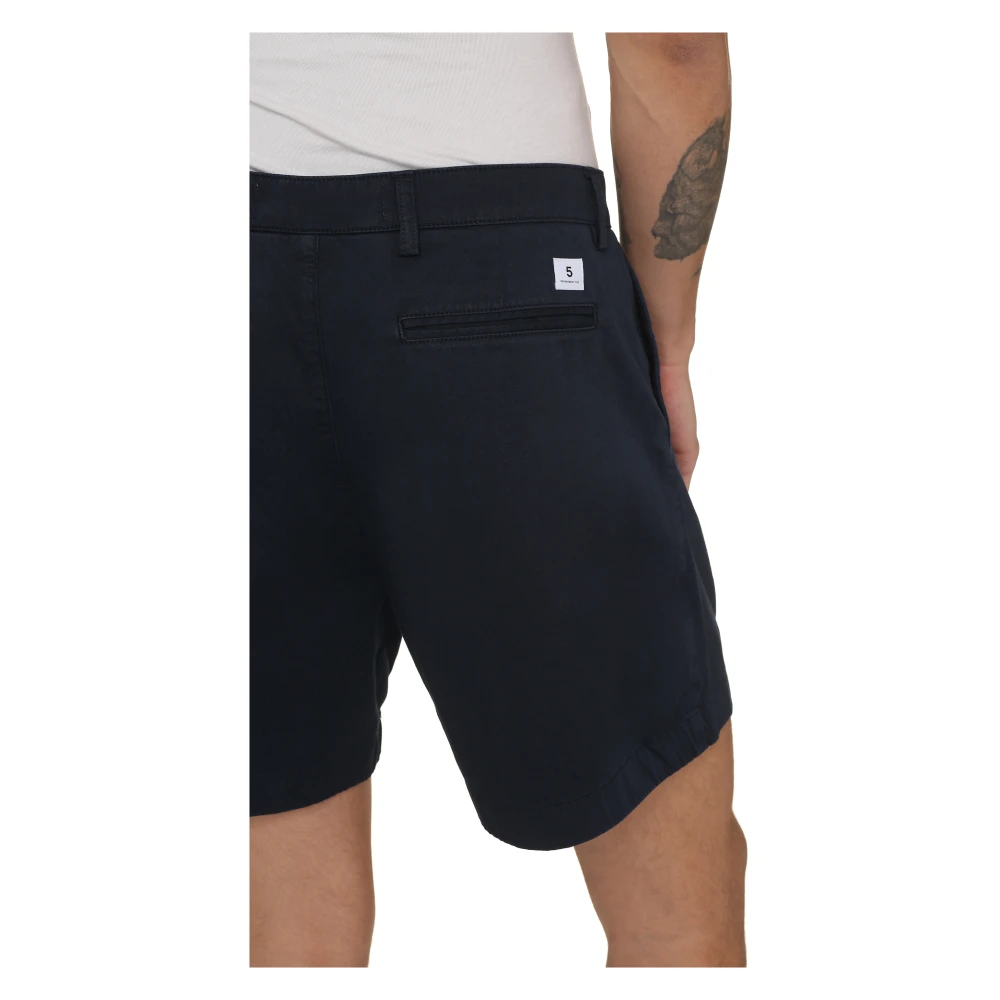Department Five Katoenen Bermuda Shorts met Zakken Blue Heren