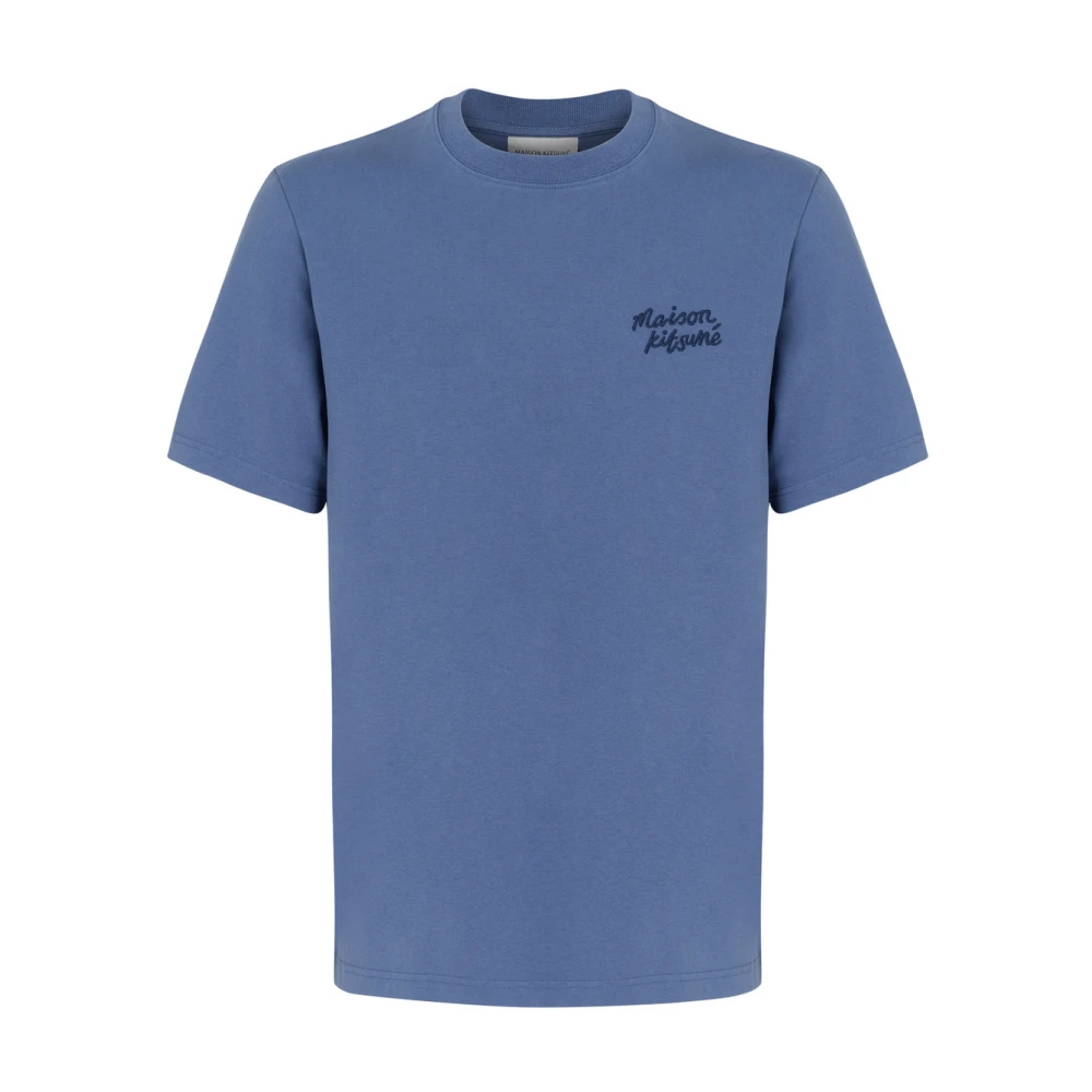 Maison Kitsuné Comfort Tee Shirt Mm00126Kj0118-P433 Blue Heren