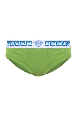 Ribbstickade briefs i bomullsjersey