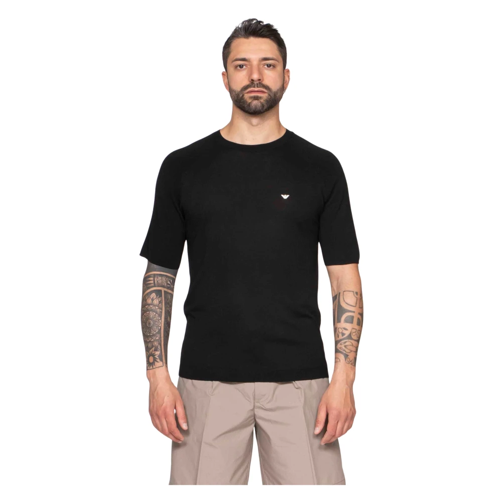 Emporio Armani Uomo Nero Top, L, New,