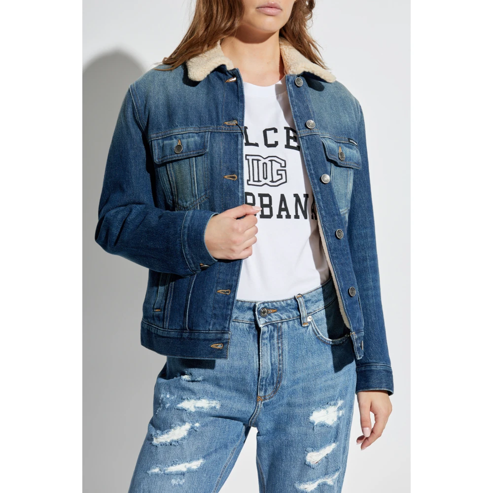 Dolce & Gabbana Denim jas Blue Dames