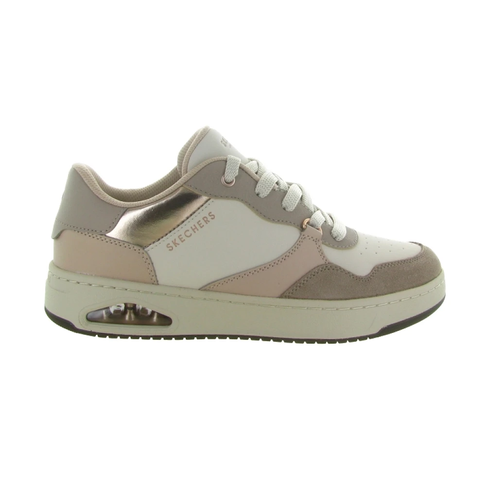 Skechers Subtiele Glans Sneakers Dames Schoenen Beige