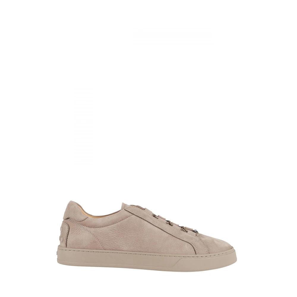 Tod's Herren Beige Minimalistische Sneakers Mit Gummisohle