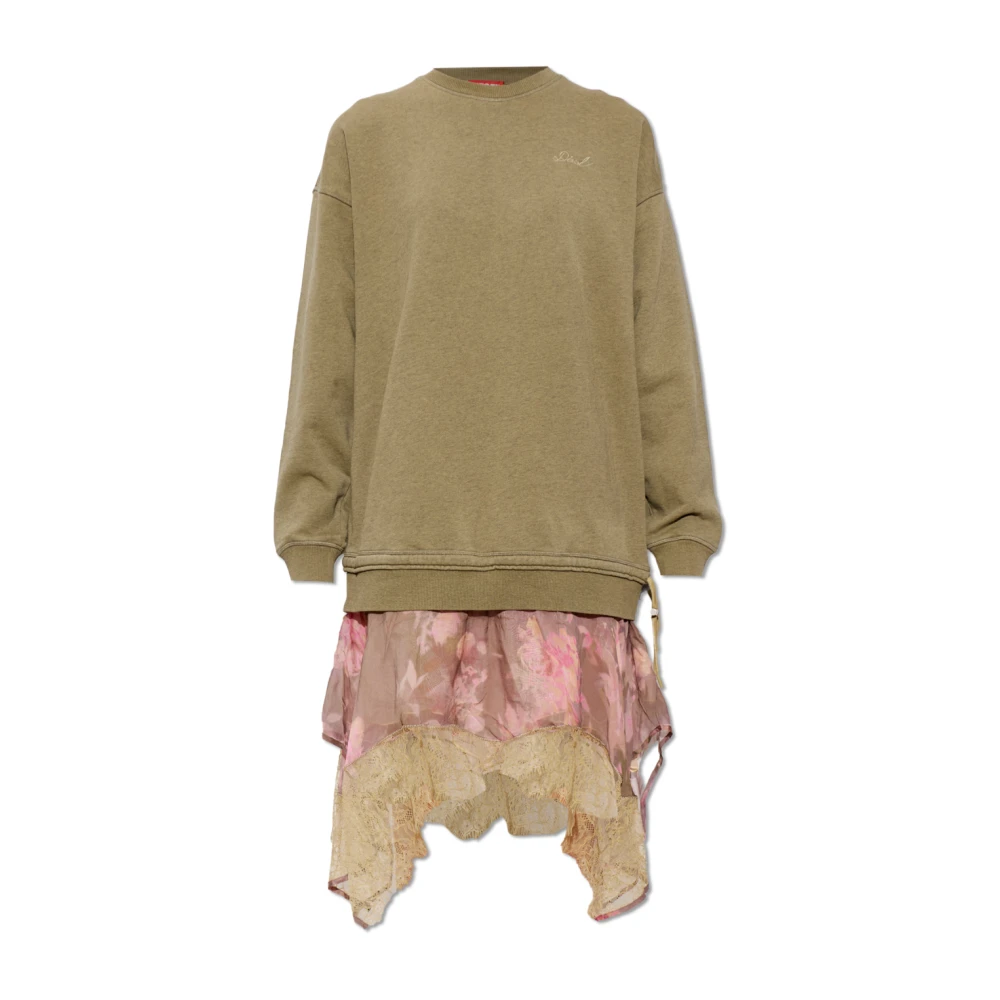 Diesel D-Orely Dress - Female - Short Dresses - Green - Xs - Dresses