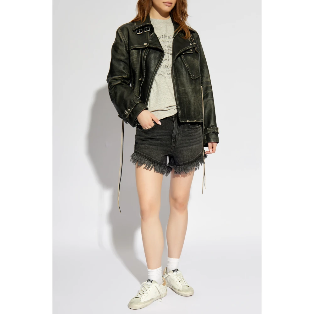Golden Goose T-shirt met print Gray Dames