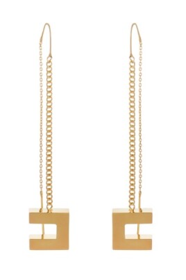 boucles-doreilles-chaine-logo-dorees