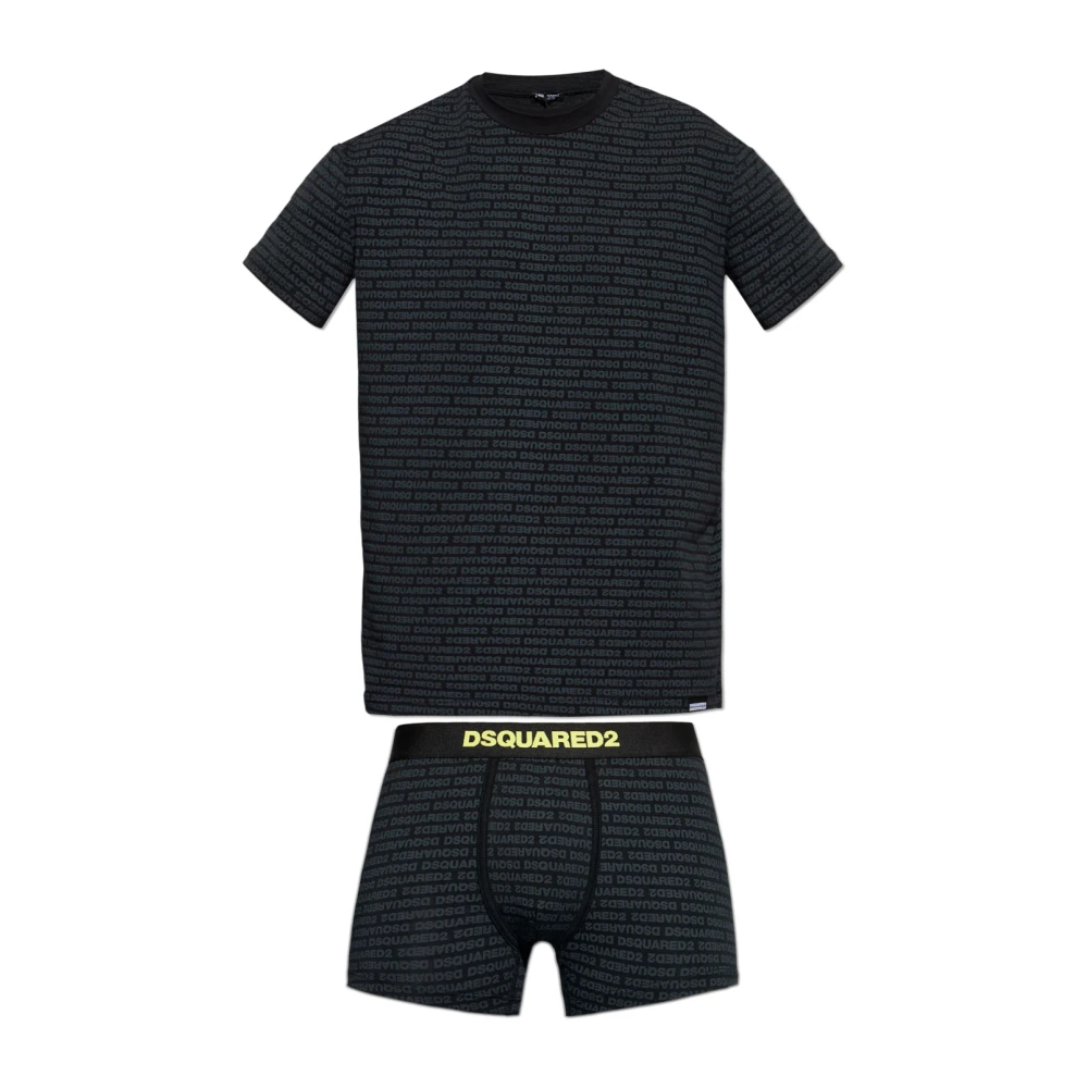 Dsquared2 Hombre Negro Ropa Interior, Talla: 2XL