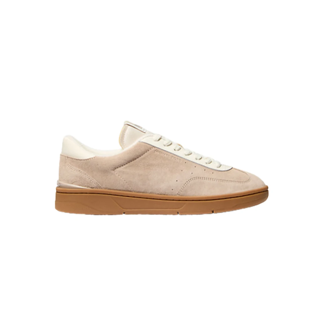 Michael Kors Wilton Suède Lage Top Sneakers Heren Schoenen Beige