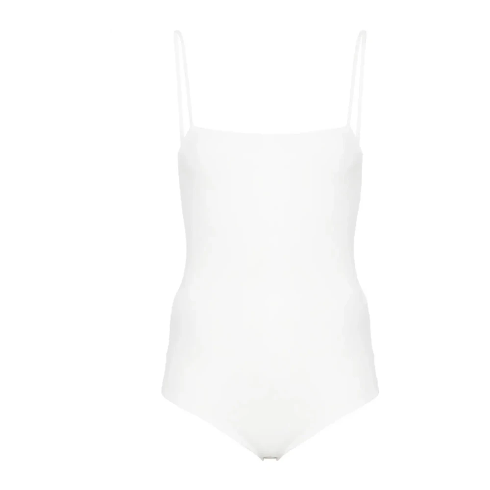 Jil Sander Witte Vierkante Body Top White Dames