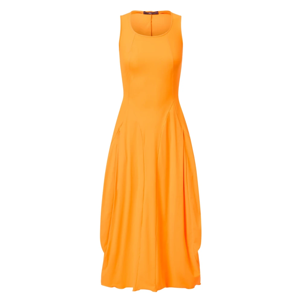 High Midi Dresses Orange Dames