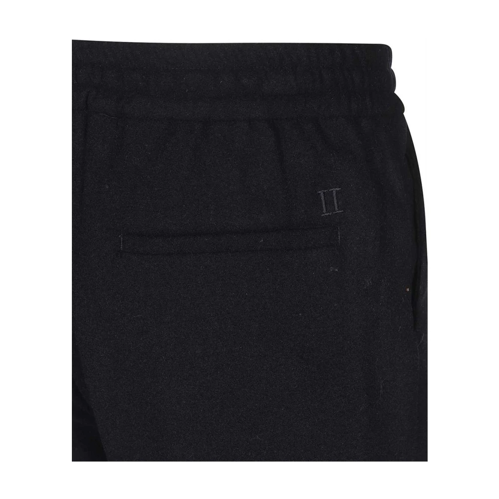 Les Deux Wollen blend broek met zakken Black Heren