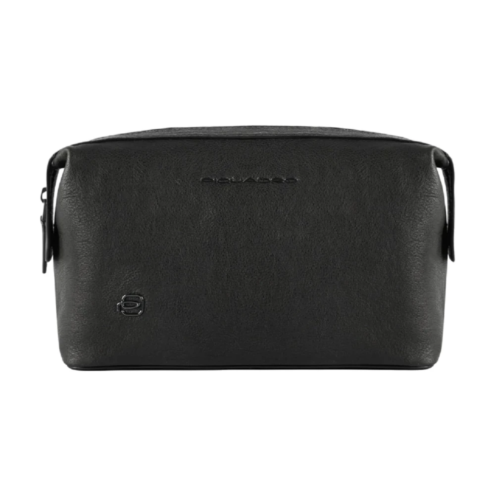 Piquadro Men's Black Toilet Bags, One Size, Beauty Case