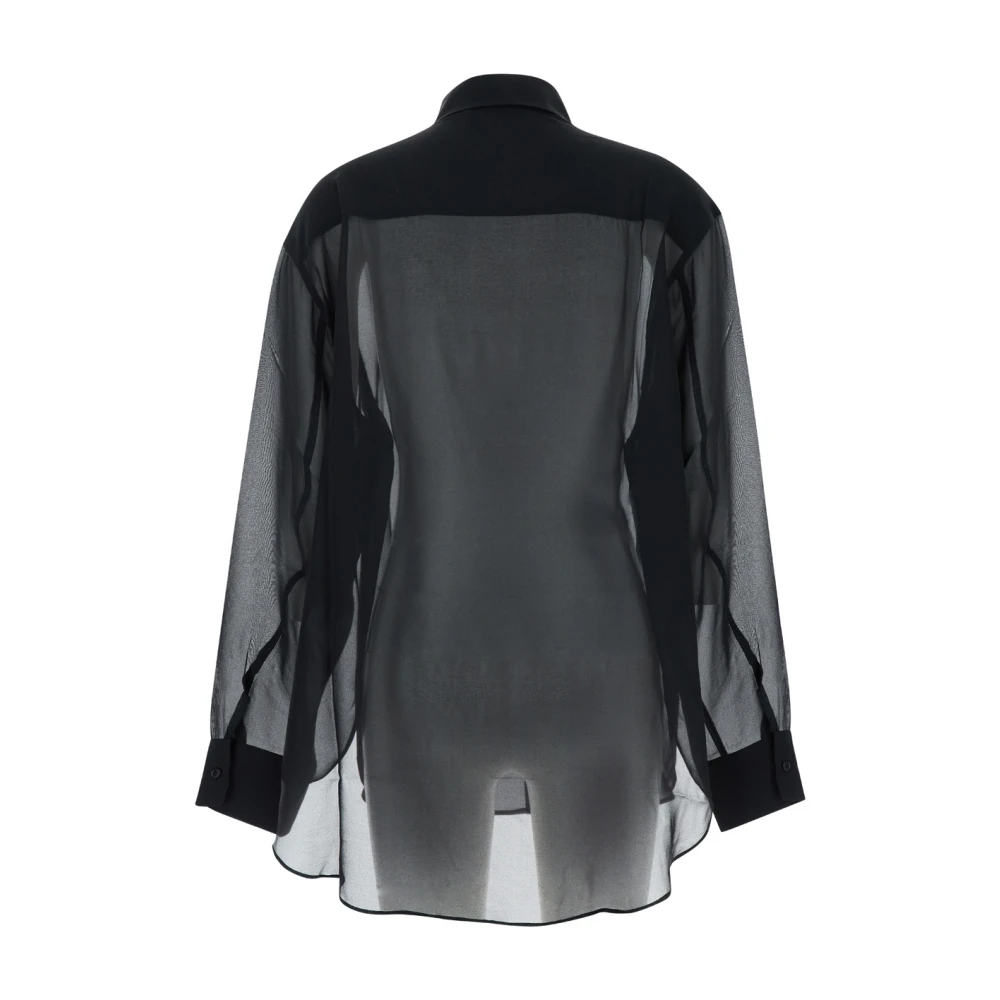 Andamane Zwarte Georgiana Georgette Shirt Black Dames