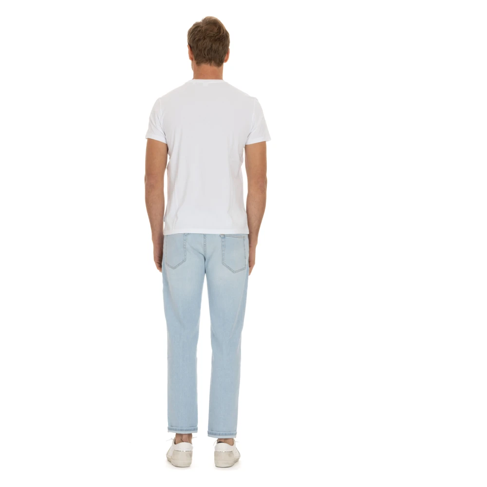 Aspesi Witte Katoenen Relaxte Fit T-shirt White Heren