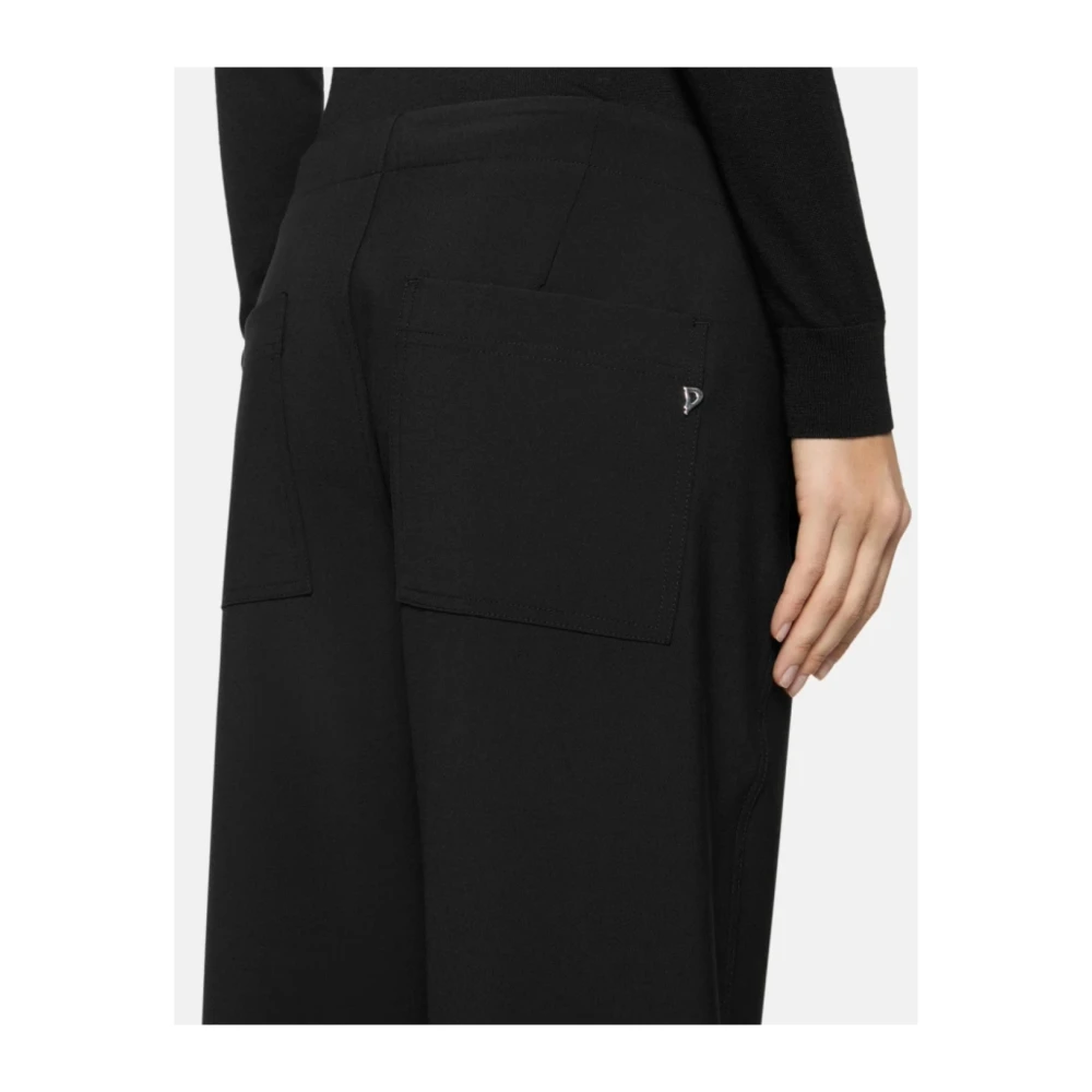 Dondup Wollen blend jogger broek Black Dames