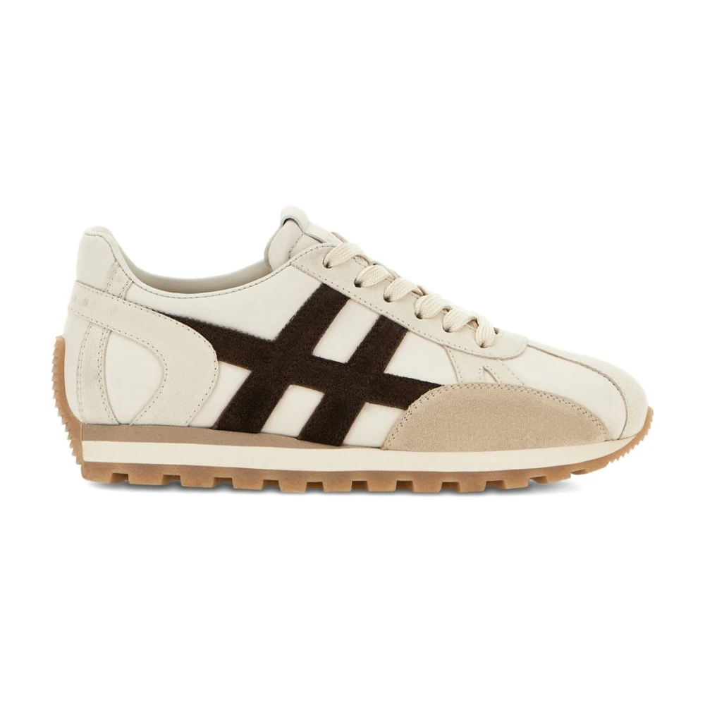 Hogan Platte schoenen voor vrouwen Dames Schoenen Beige