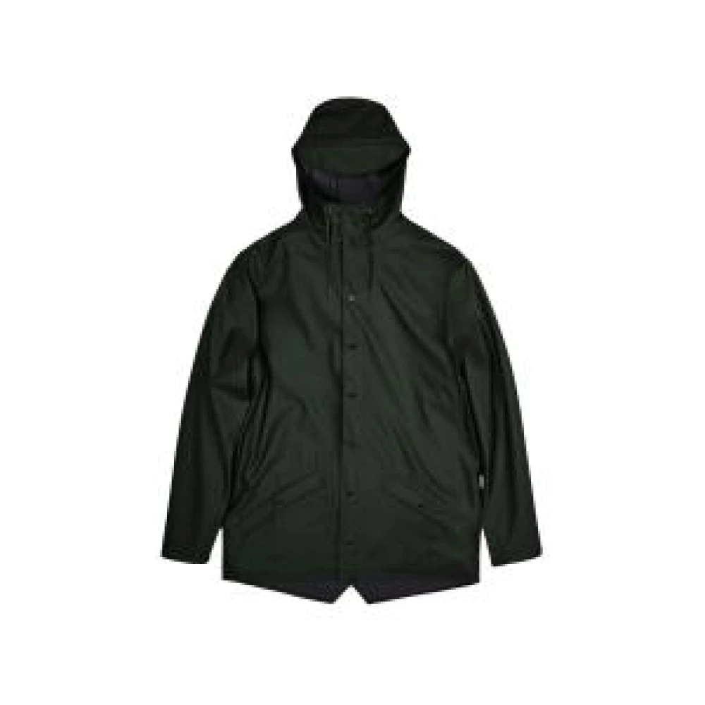 Rains Men's Green Rain Jackets, L, Classic Jacket