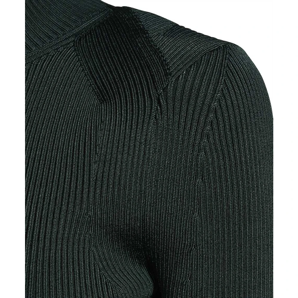 Stella Mccartney Geribbelde Viscose-Blend Top Green Dames