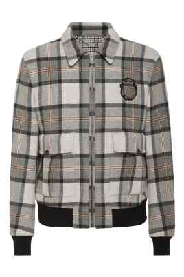 Wool Check Jacket Crest
