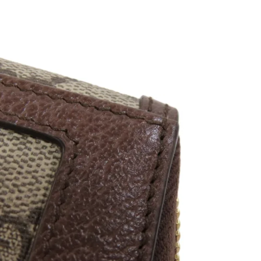 Gucci Vintage Pre-owned Plastic wallets Brown Dames