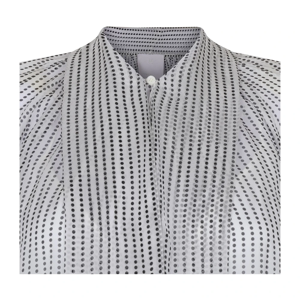 Givenchy Polka Dots Zijden Chiffon Blouse Multicolor Dames