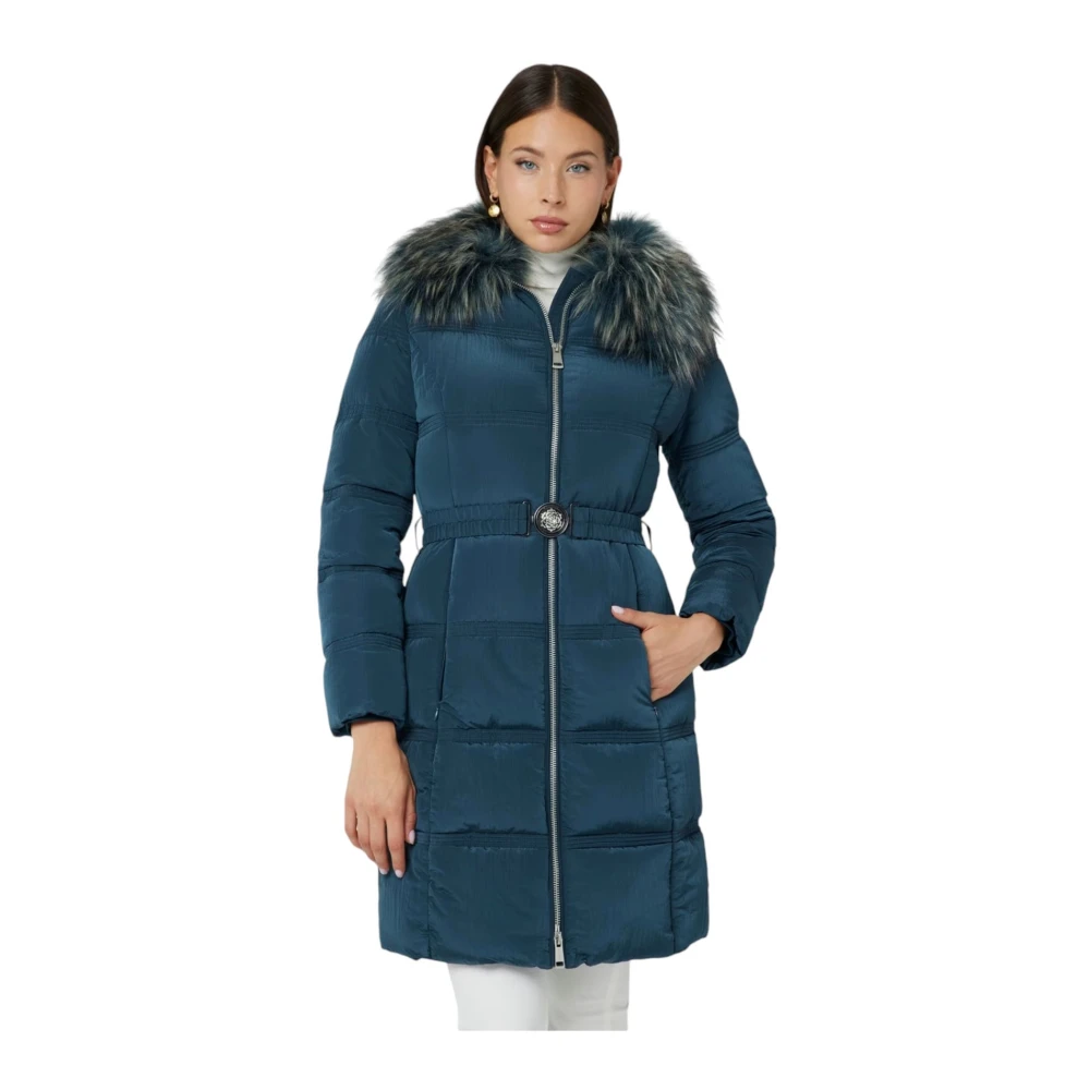 Guess Blauwe Dames Puffer Jas Blue Dames