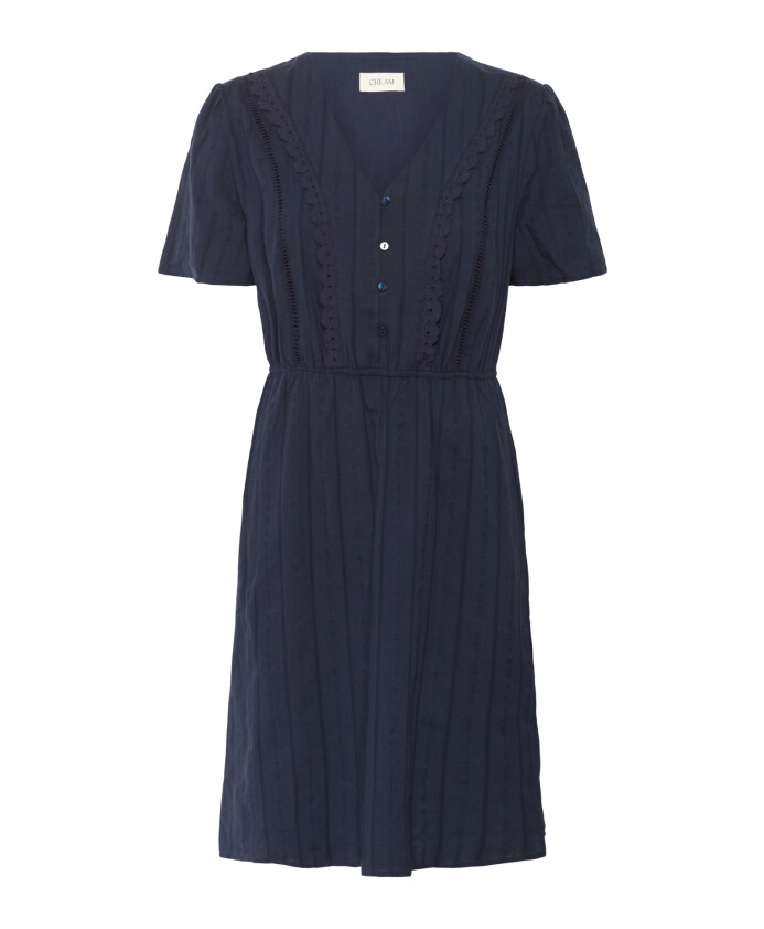 robe-bleu-marine-avec-col-en-v