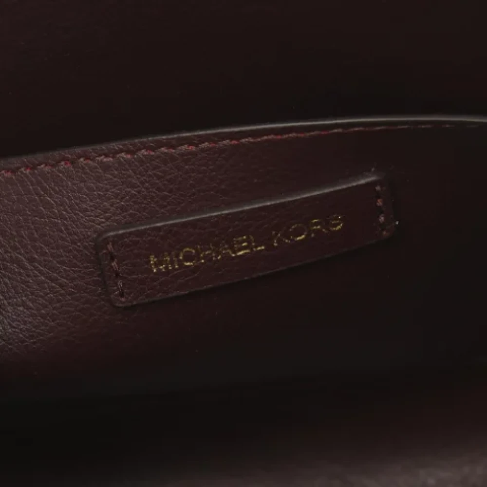 Michael Kors Pre-owned Leather handbags Red Dames