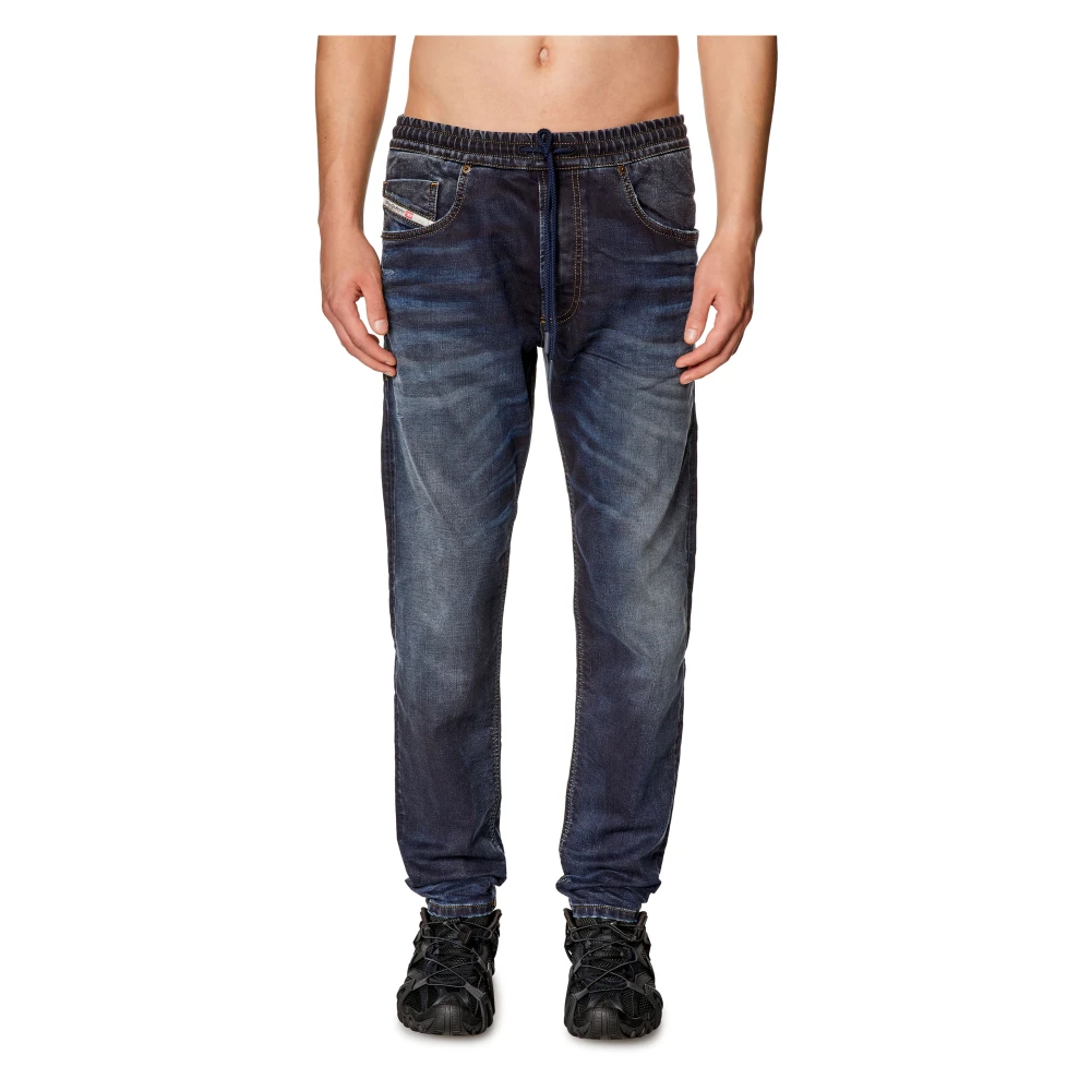 Diesel Tapered 2030 D-Krooley Joggjeans Blue Heren